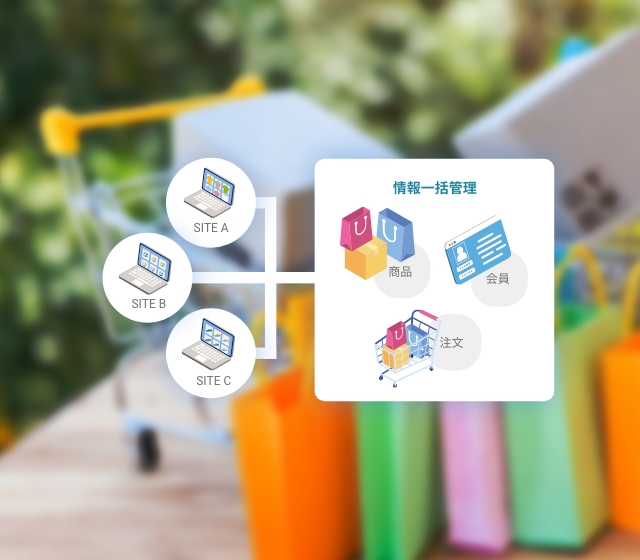複数のECサイトを構築し、情報の一括管理を行うマルチサイト構築